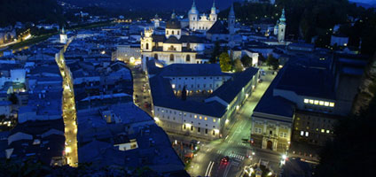 Die Salzburger Altstadt bei Nacht: ein beliebter Ort für Sex-Treffen